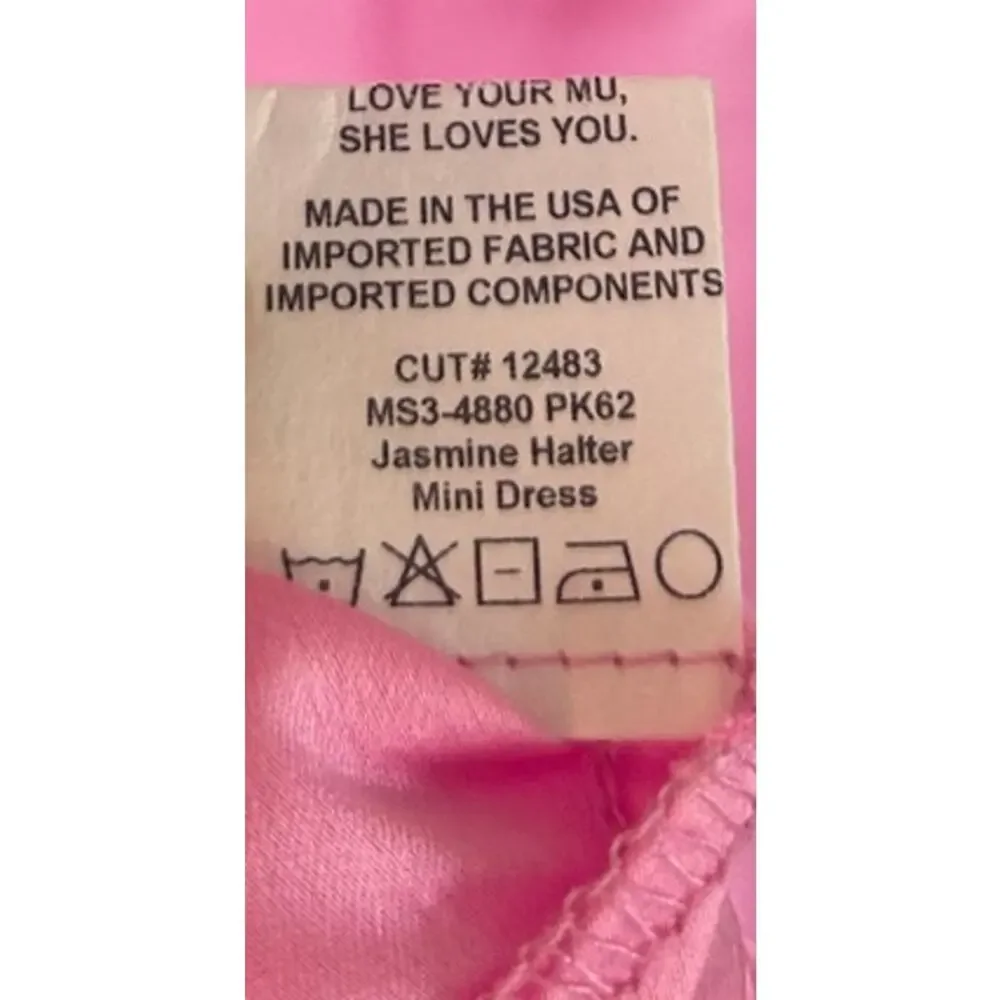 Show Me Your Mumu Jasmine Mini Dress in Pink Luxe Satin M - Picture 7 of 8